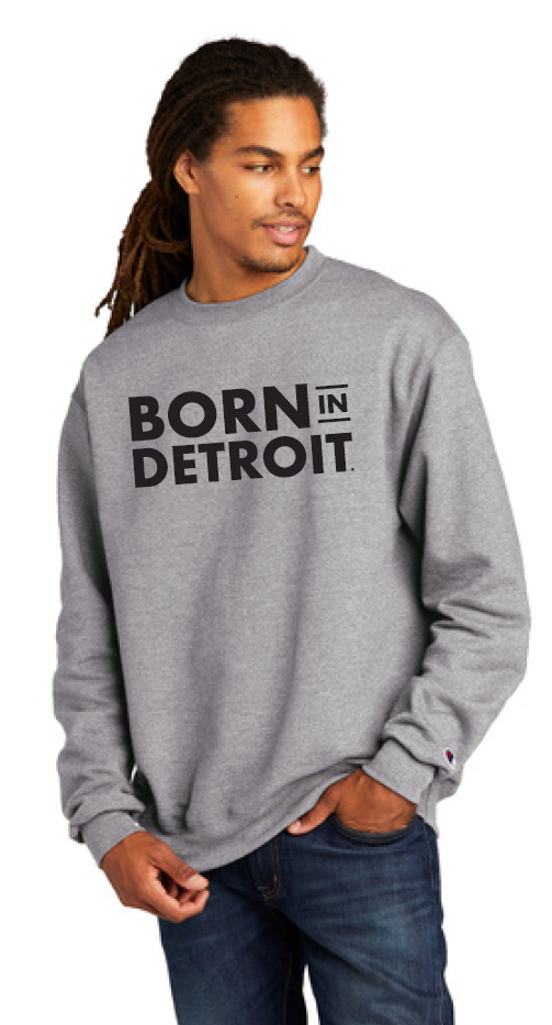 Grey champion crewneck sweatshirt hotsell