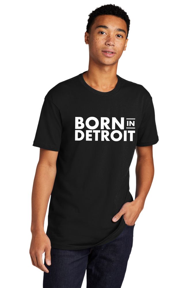 Mens Unisex Born In Detroit